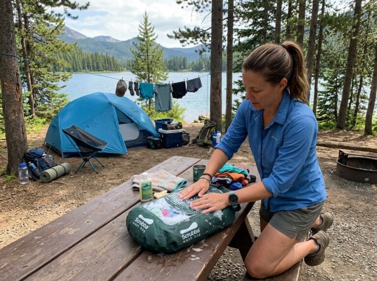 washing bag camping