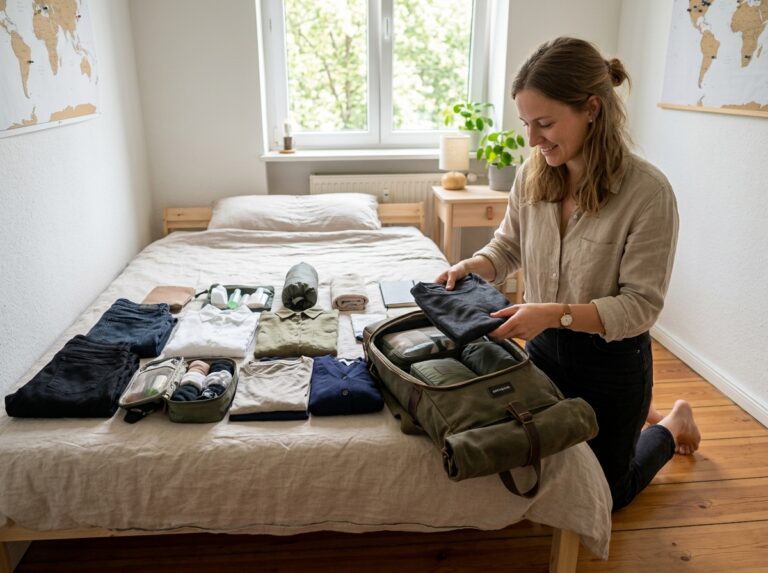 2-week travel capsule wardrobe