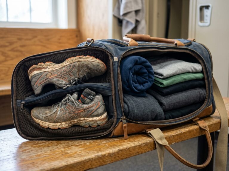 duffel bag shoe compartment