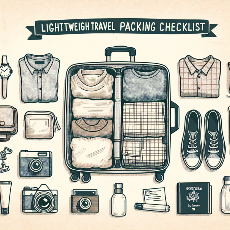 Lightweight Travel Packing Checklist