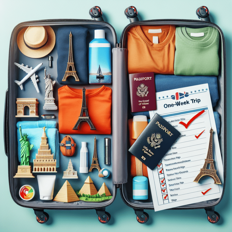 How to Pack for One-Week Trips Efficiently
