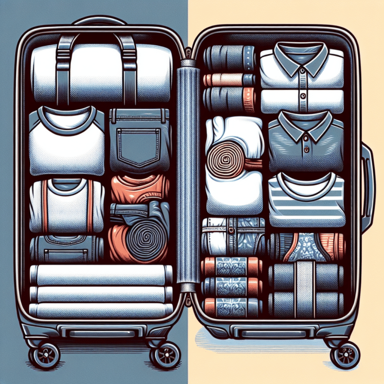 Rolling vs Folding Clothes for Packing