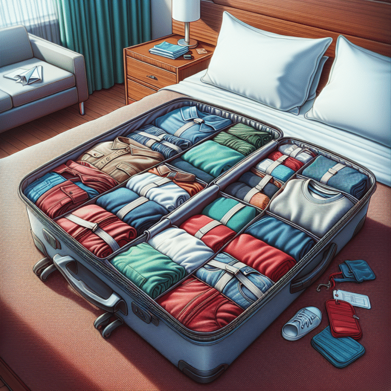 Using Packing Cubes to Organize Luggage