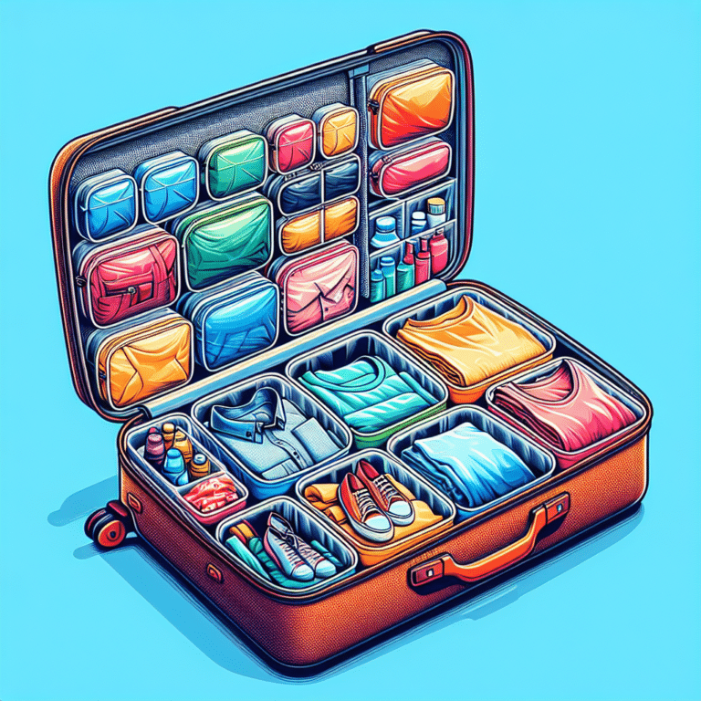 Using Packing Cubes to Organize Luggage
